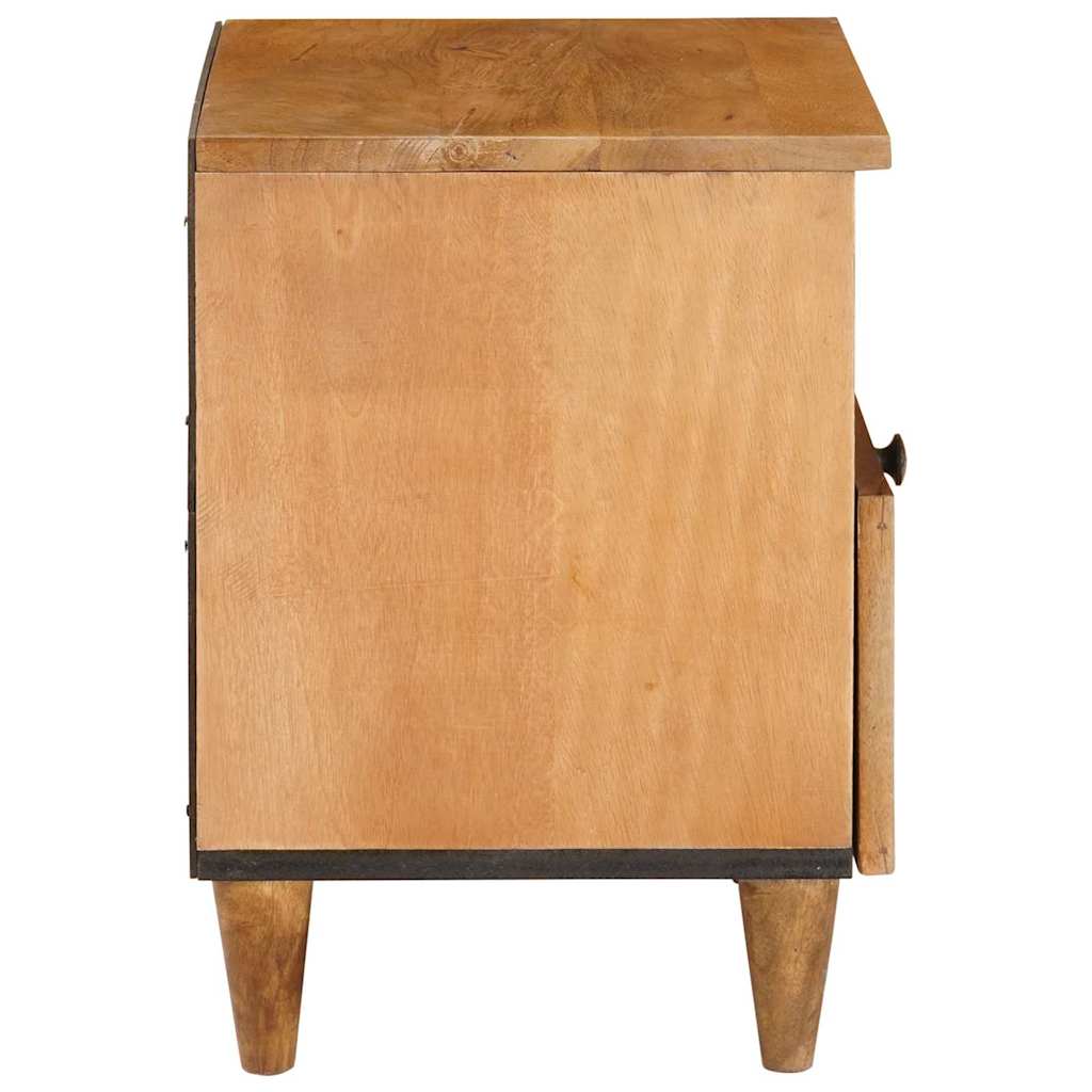 Bedside cabinet with a drawer Light brown 40 x 33 x 46 cm