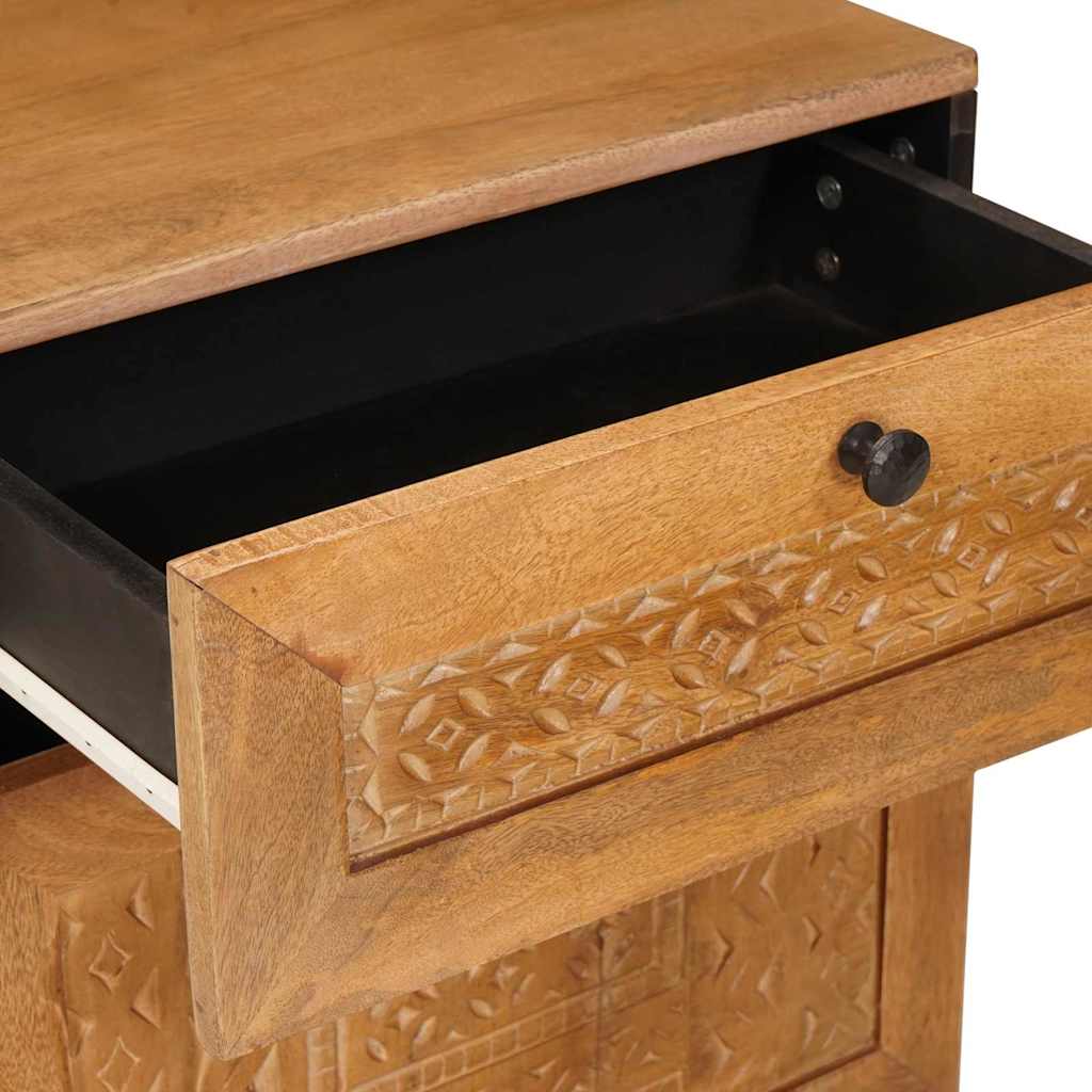 Bedside cabinet with drawers Light brown 50 x 33 x 60 cm