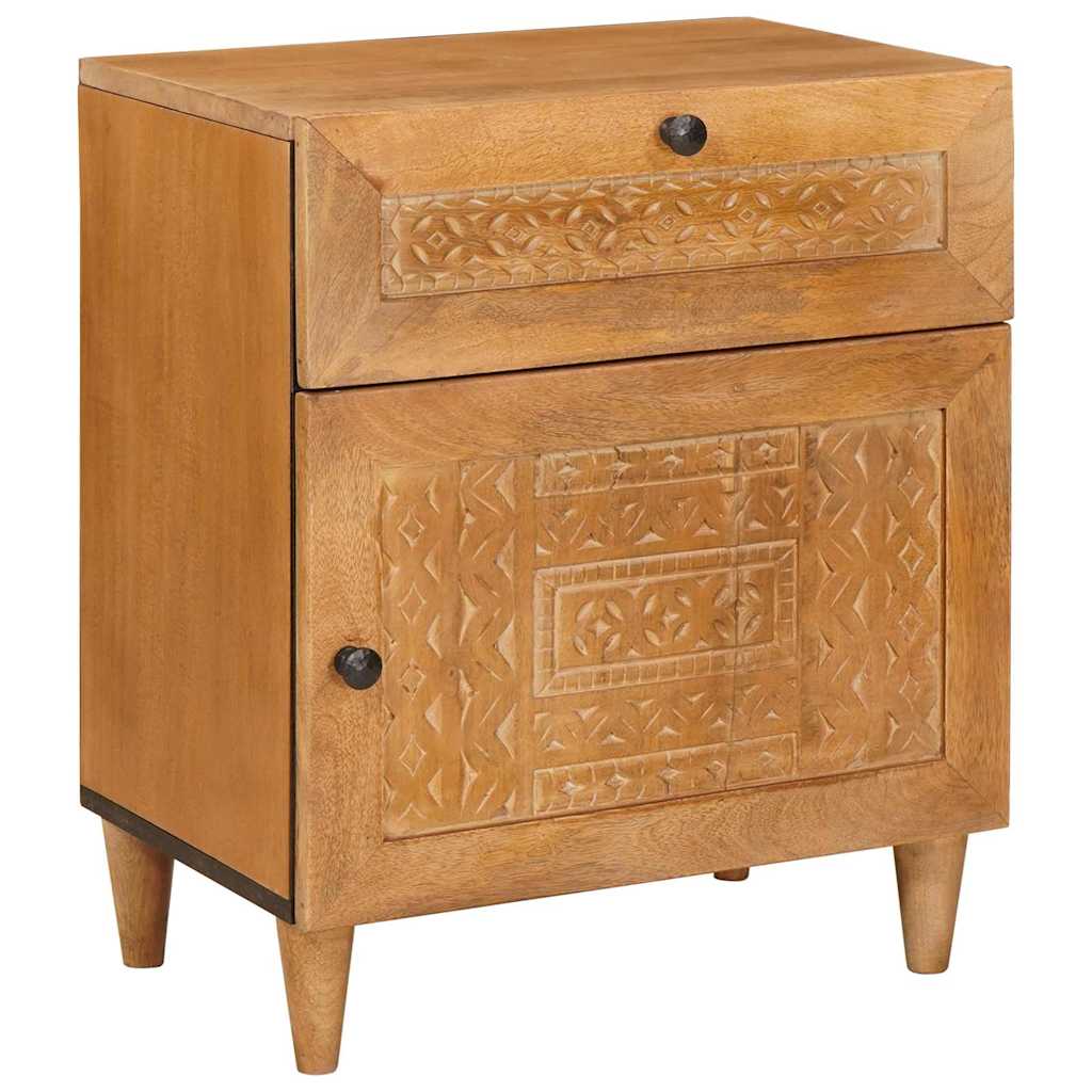 Bedside cabinet with drawers Light brown 50 x 33 x 60 cm