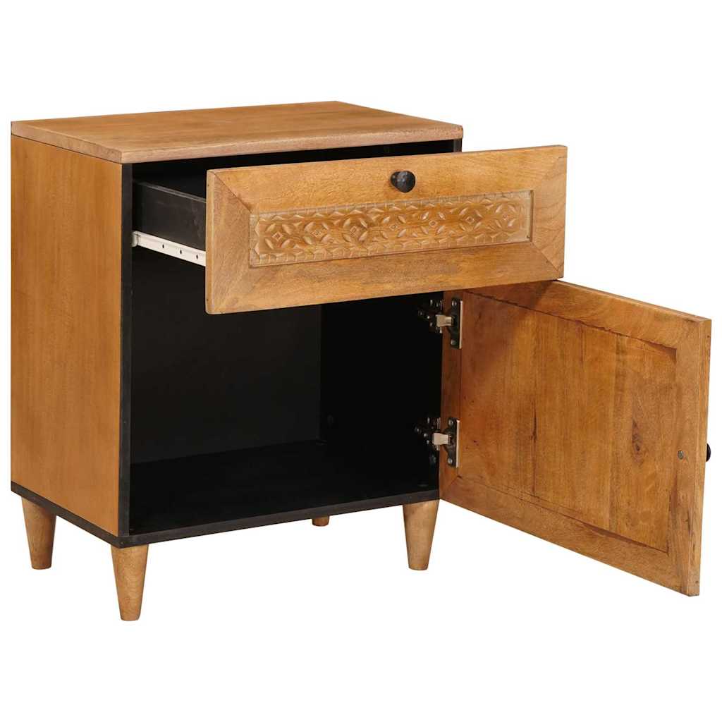 Bedside cabinet with drawers Light brown 50 x 33 x 60 cm