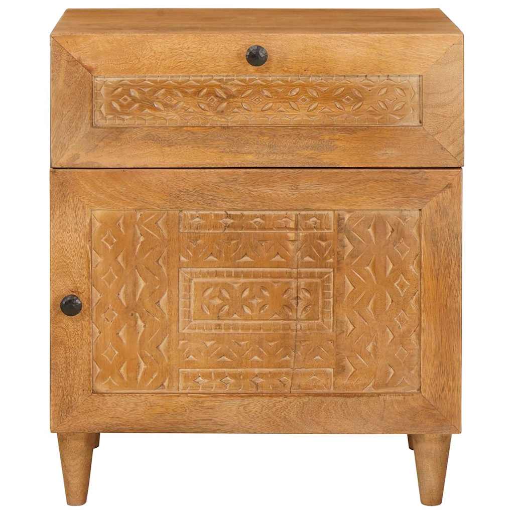 Bedside cabinet with drawers Light brown 50 x 33 x 60 cm