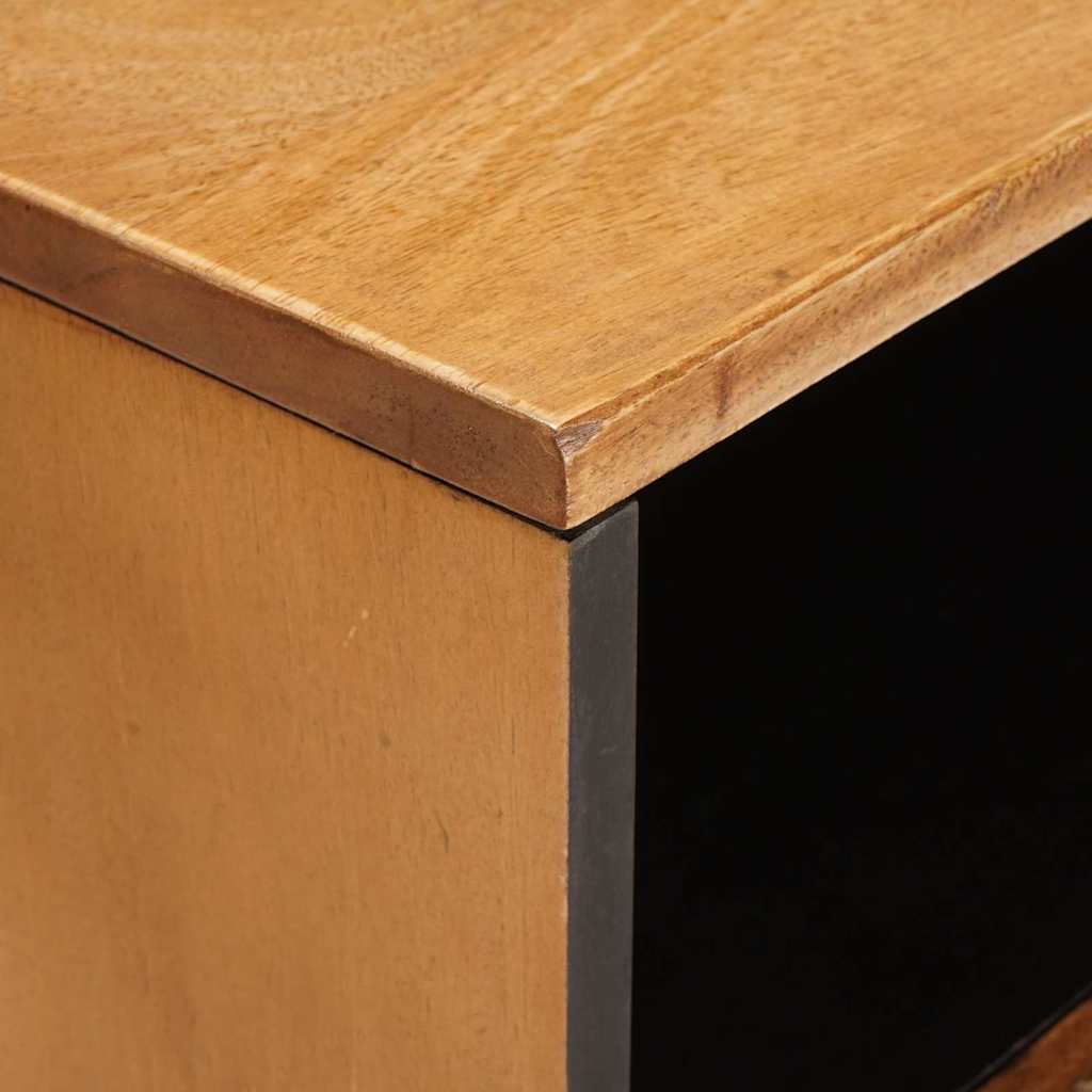 Bedside table with drawer Light brown 50 x 33 x 62 cm