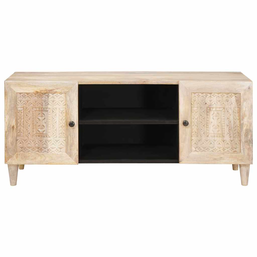 TV vienetai su lentyna Balta 105 x 33 x 46 cm Apdirbta mediena