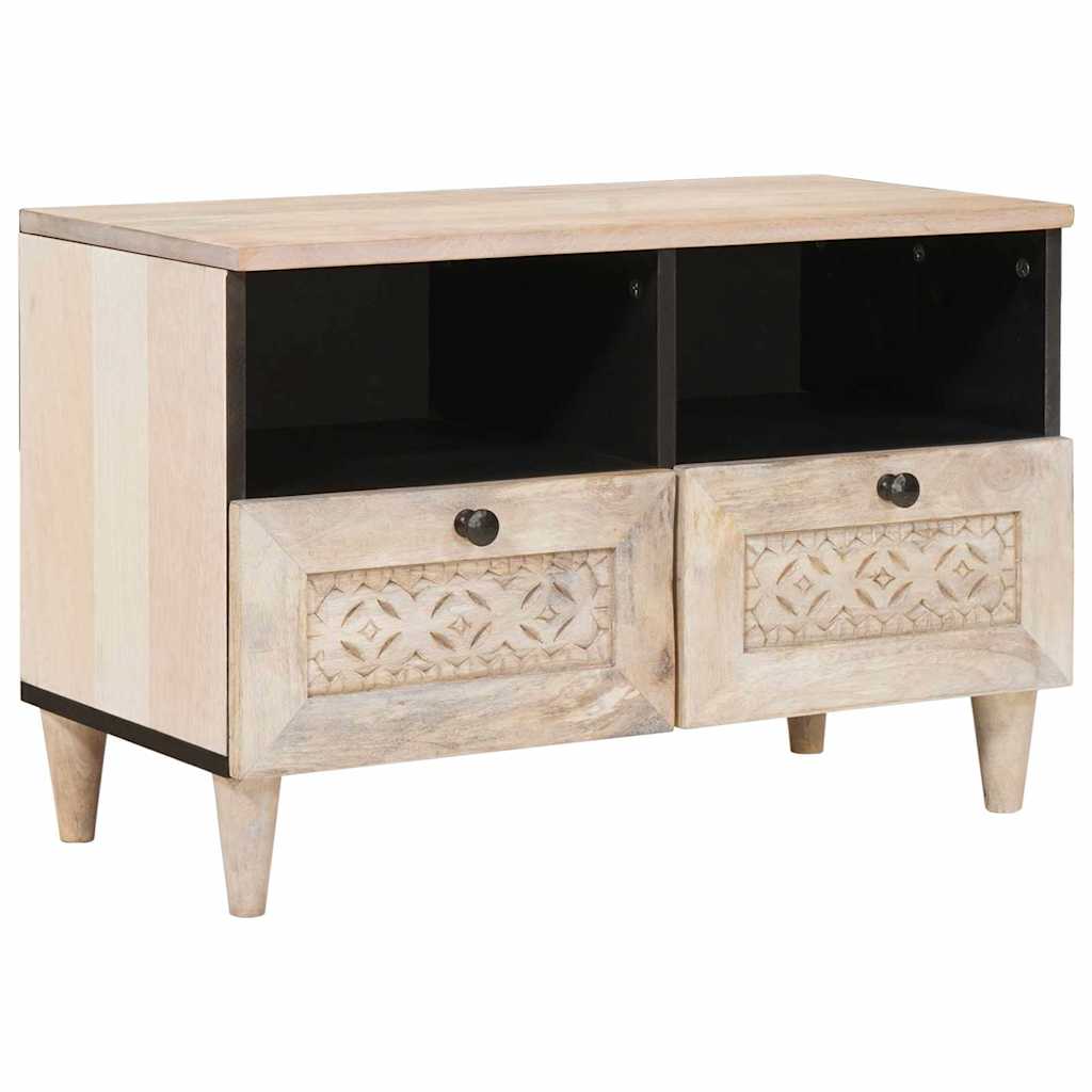TV skapis ar atvilktnēm Balts 70 x 33 x 46 cm Inženierijas koks