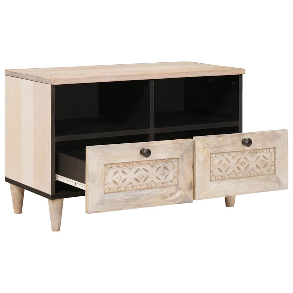 TV skapis ar atvilktnēm Balts 70 x 33 x 46 cm Inženierijas koks