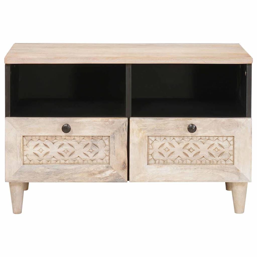TV skapis ar atvilktnēm Balts 70 x 33 x 46 cm Inženierijas koks