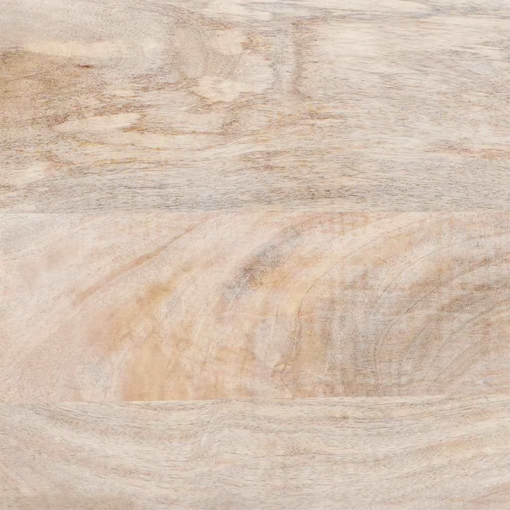 Kabalas su lentyna Balta 60 x 33 x 75 cm mango medienos masyvas