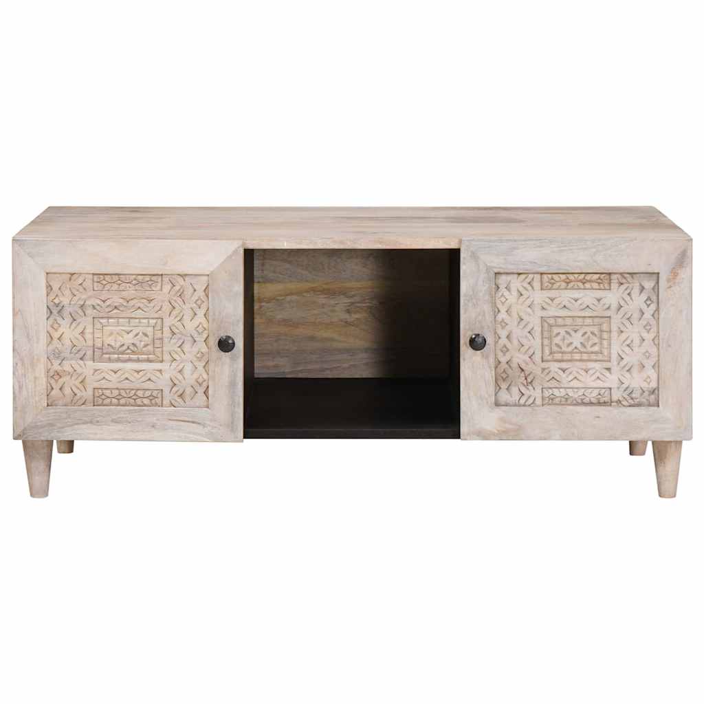 Coffee Table with Shelf Storage Beige 100 x 54 x 40 cm