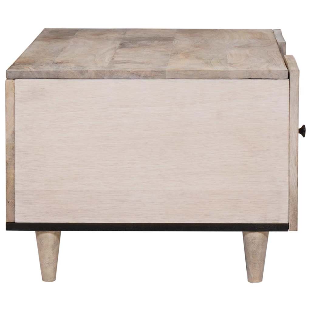 Coffee Table with Shelf Storage Beige 100 x 54 x 40 cm