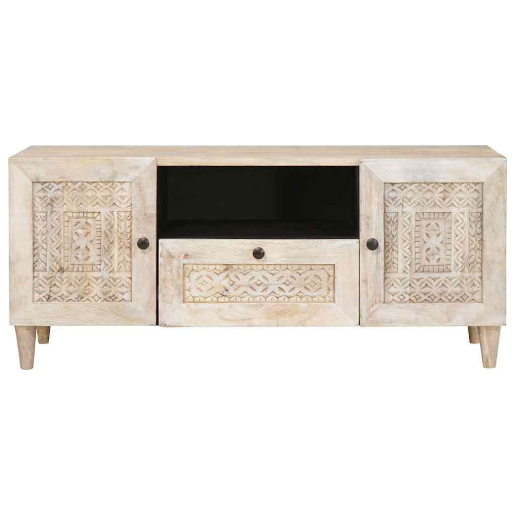 TV vienetai su stalčių Balta 105 x 33 x 46 cm Apdirbta mediena