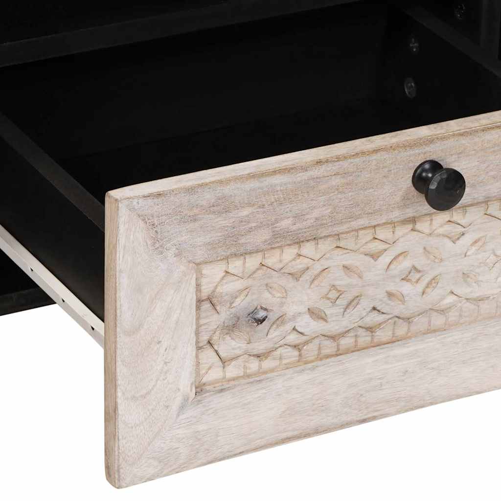 TV vienetai su stalčių Balta 105 x 33 x 46 cm Apdirbta mediena