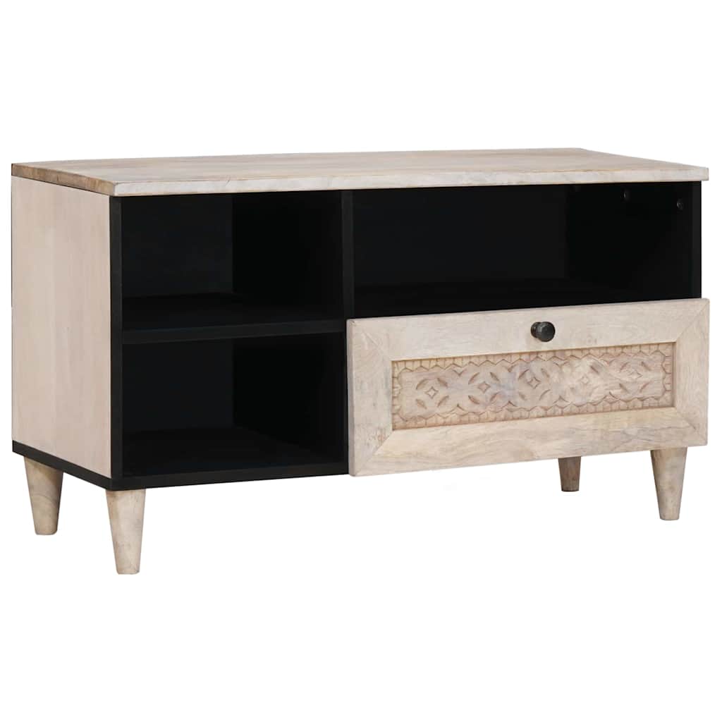 TV vienetai su stalčių Balta 80 x 33 x 46 cm Apdirbta mediena
