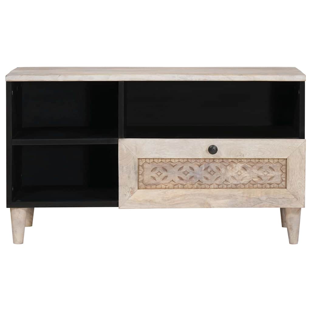 TV vienetai su stalčių Balta 80 x 33 x 46 cm Apdirbta mediena
