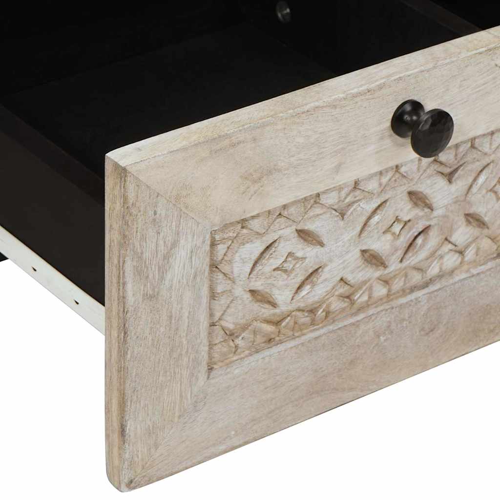 TV vienetai su stalčių Balta 100 x 33 x 46 cm Apdirbta mediena