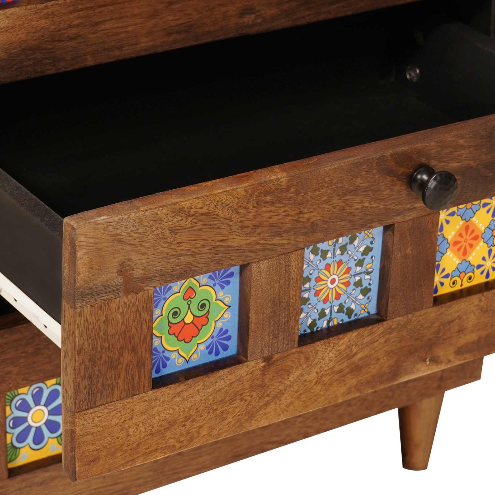 Bedside Cabinet Brown 50 x 33 x 60 cm Solid Mango Wood