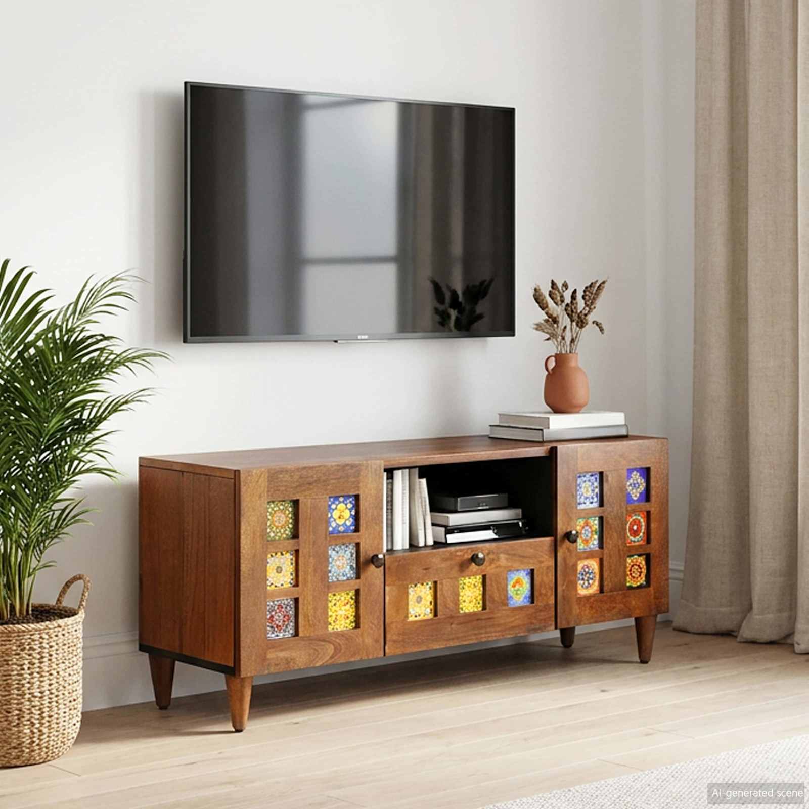 Televizora galdiņš valrieksts 105 x 33 x 46 cm