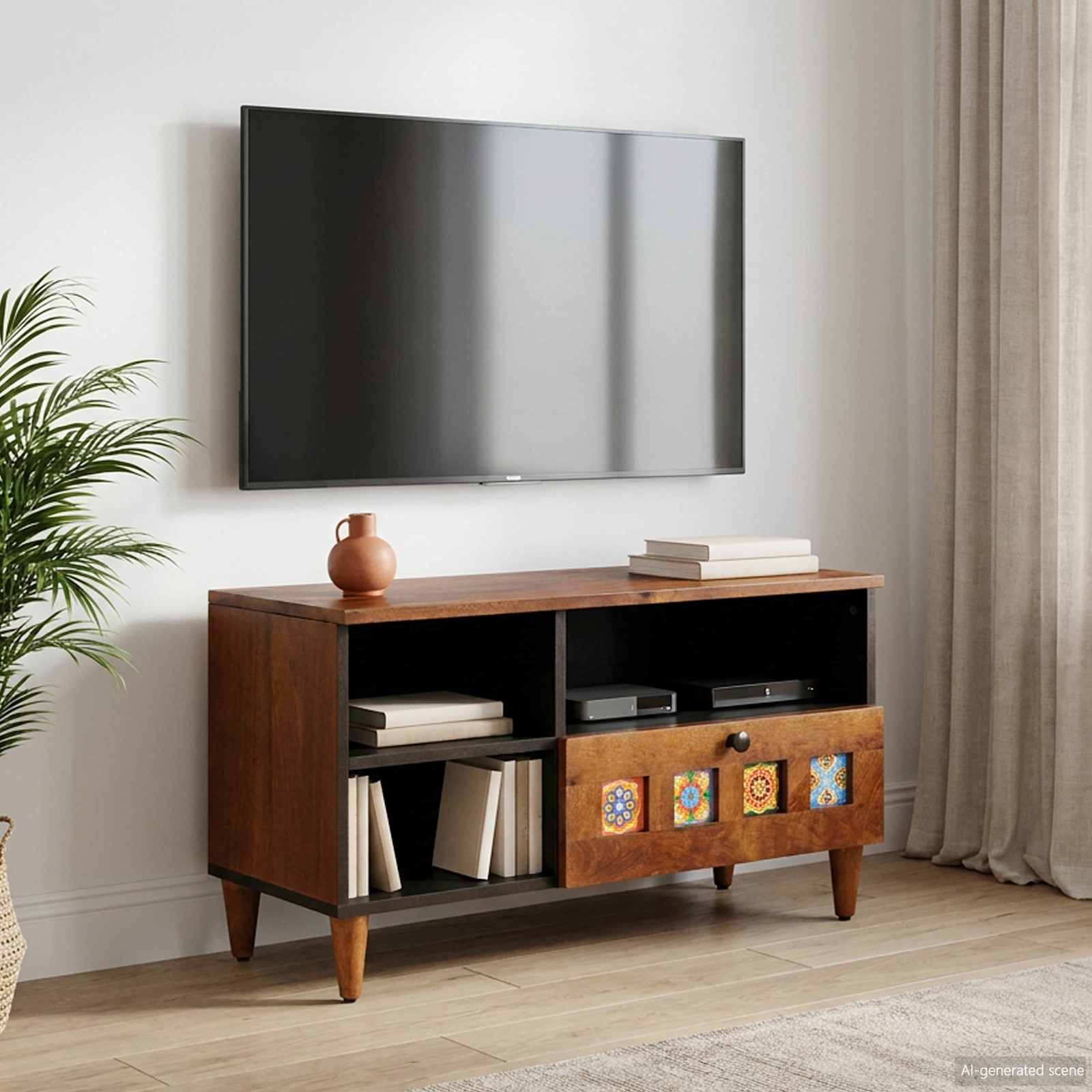 TV skapītis, valrieksts, 80 x 33 x 46 cm