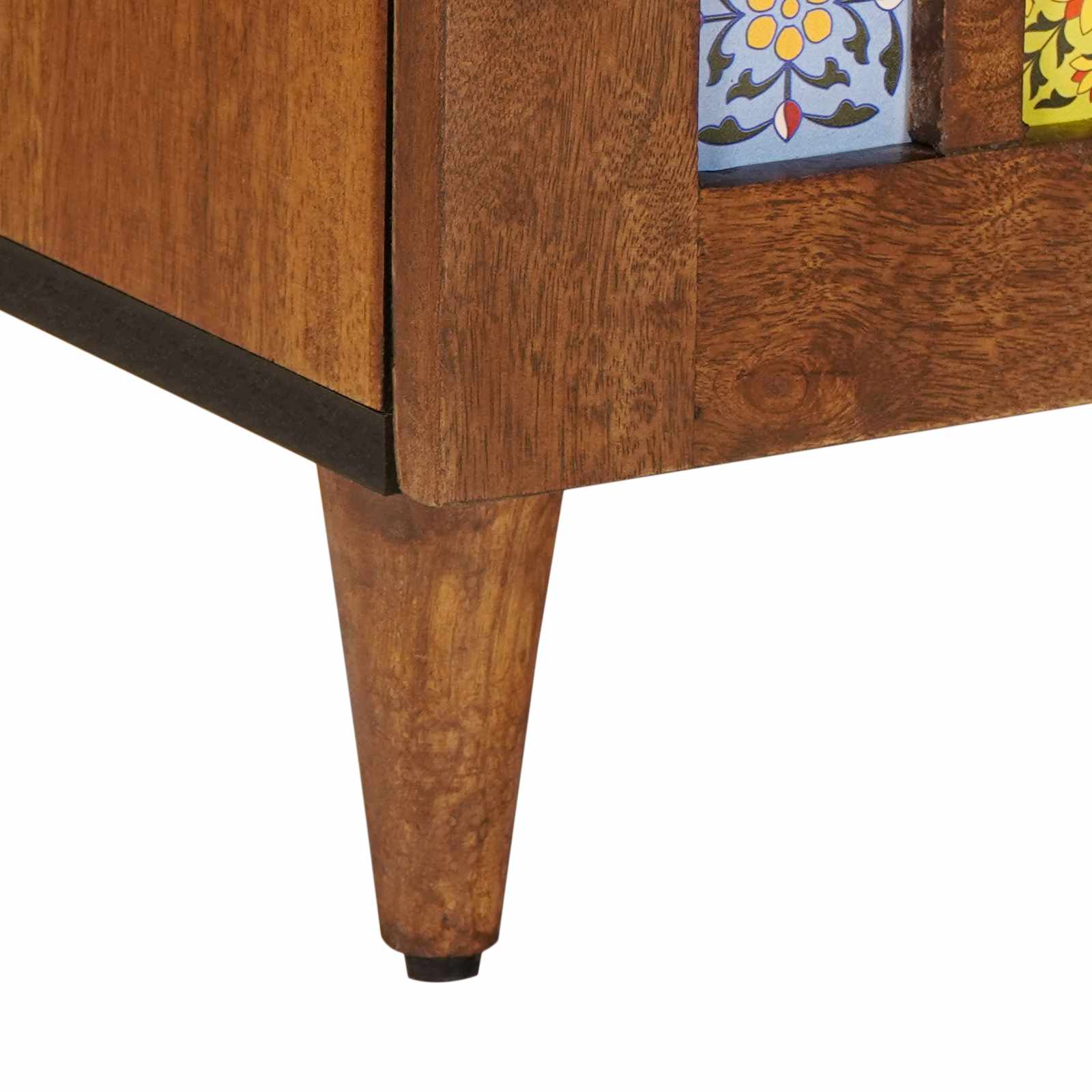 Console table with shelf walnut 90 x 33.5 x 75 cm