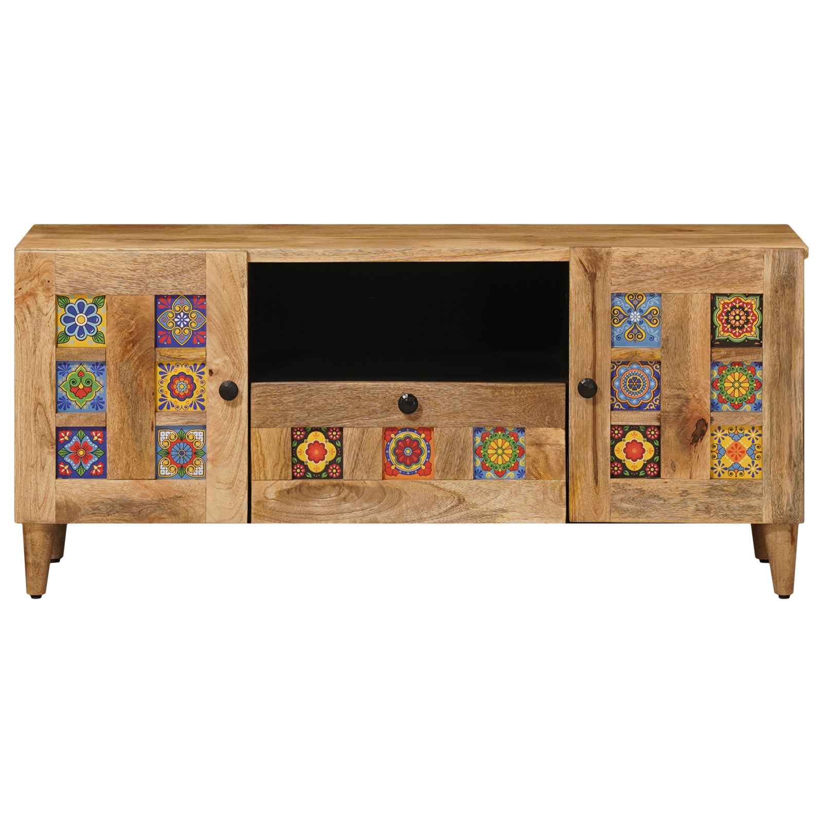 Televizoriaus spintelė su stalčių Natūrali 105 x 33,5 x 46 cm