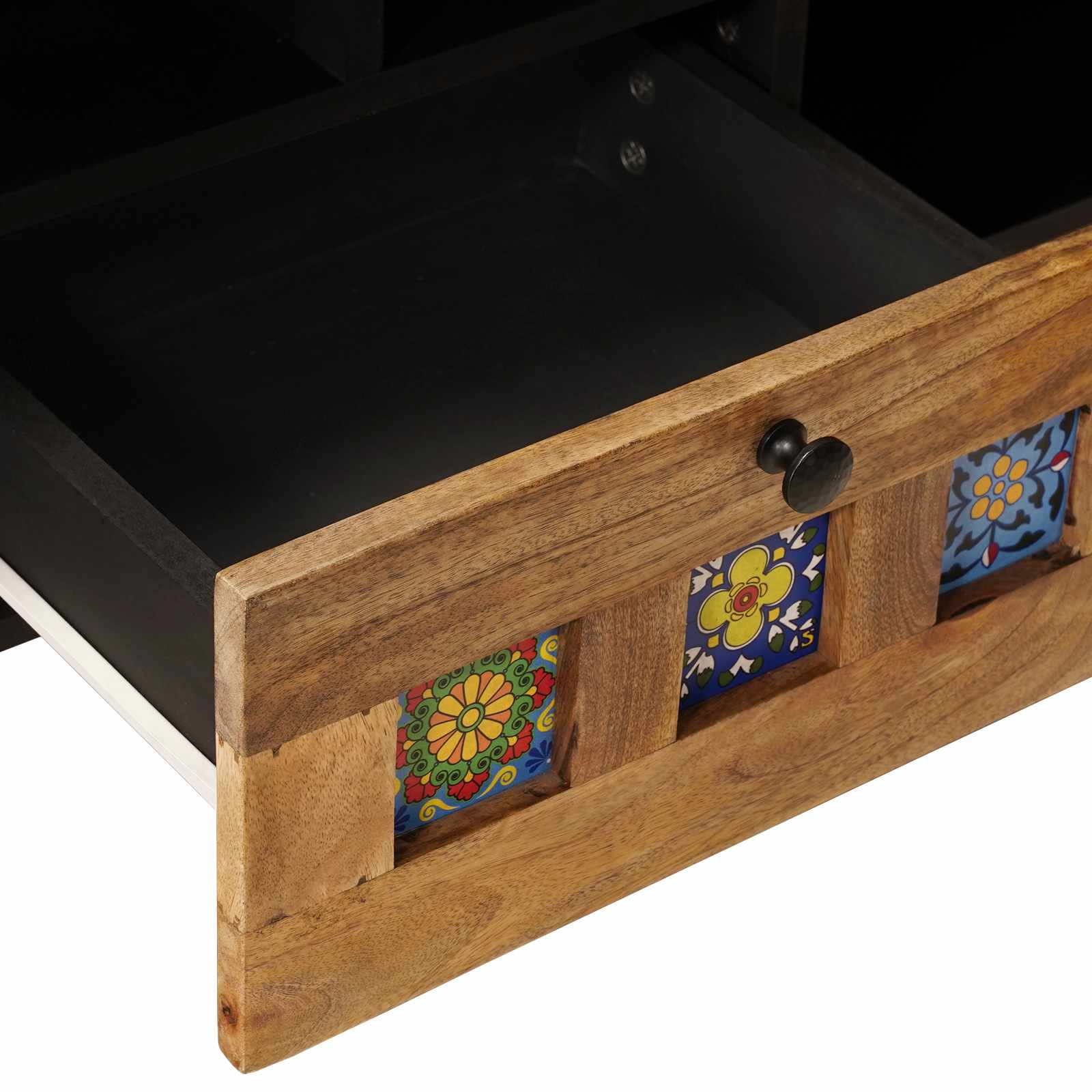 Televizora skapītis ar atvilktnēm dabīga 100 x 33,5 x 46 cm