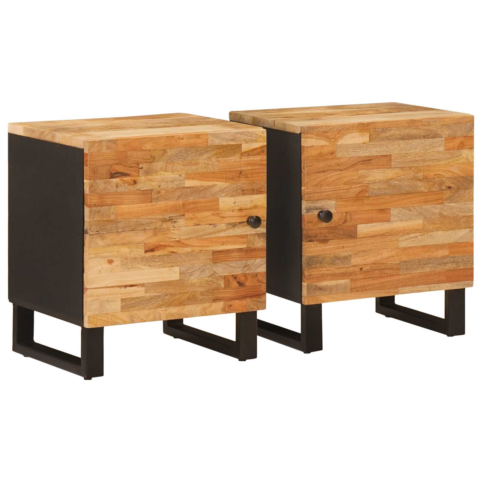 Bedside cabinets 2 pcs Brown 40 x 33.5 x 46 cm