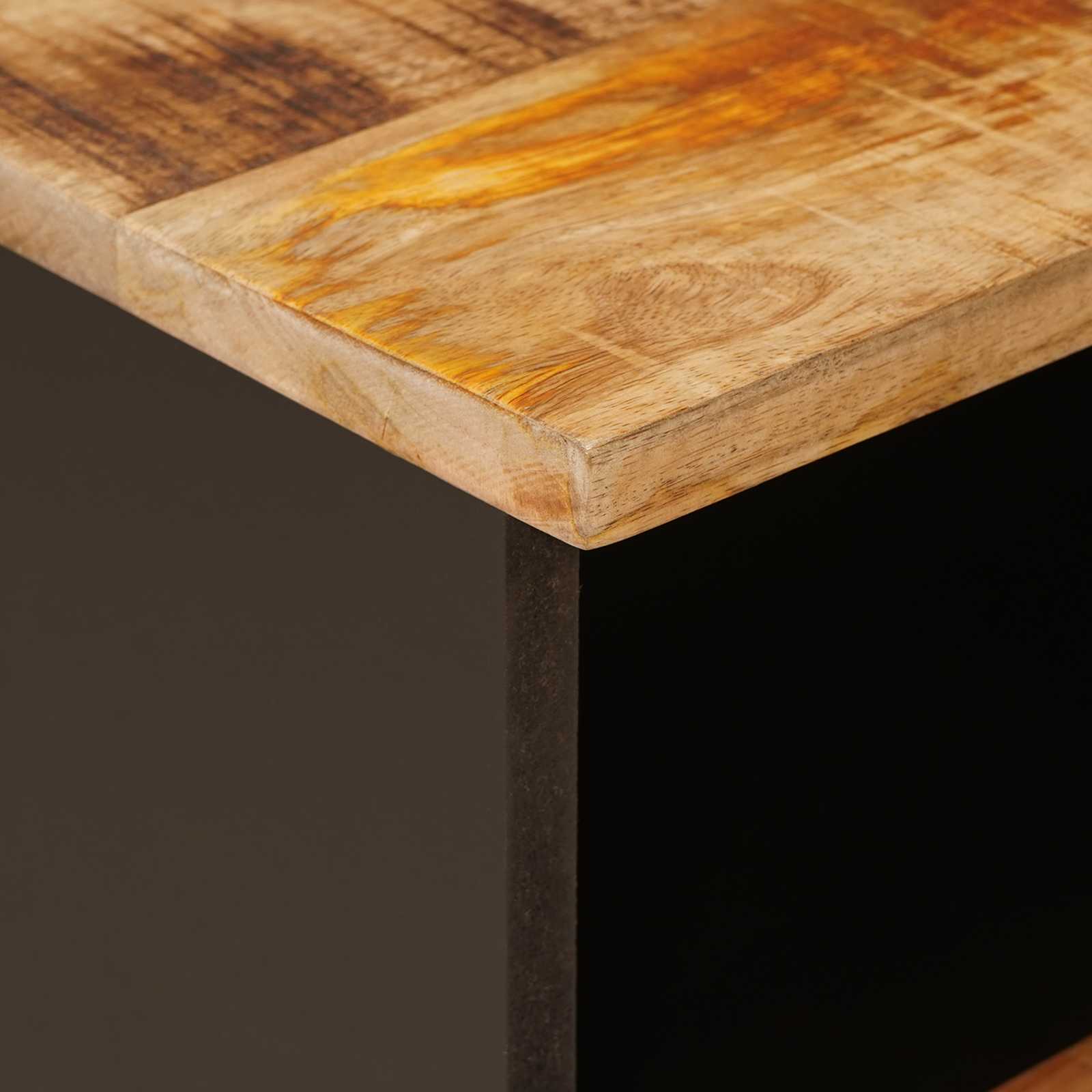 Lovos spintelė 2 pcs Ruda 40 x 33 x 46 cm Kietas mango medis