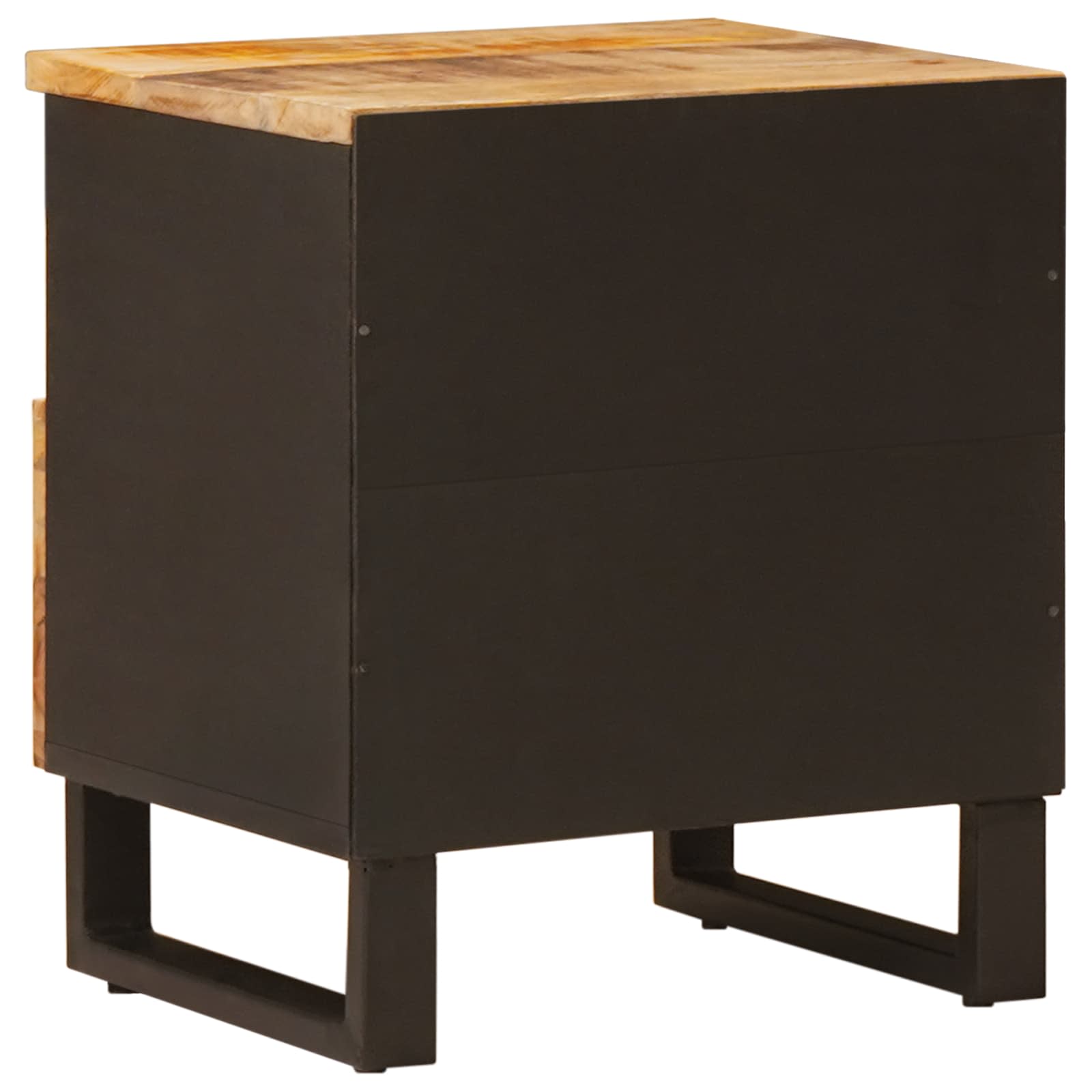 Lovos spintelė 2 pcs Ruda 40 x 33 x 46 cm Kietas mango medis