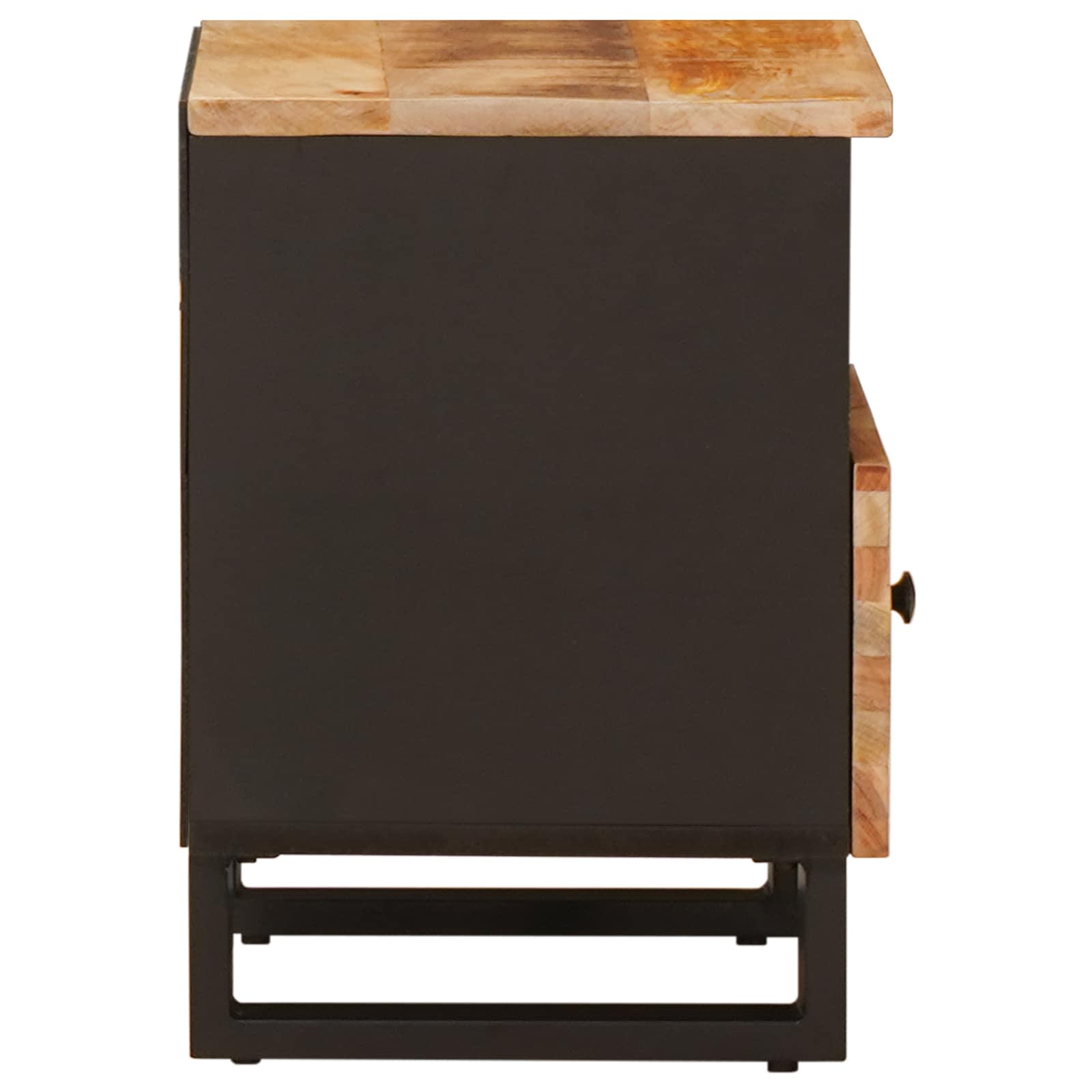 Lovos spintelė 2 pcs Ruda 40 x 33 x 46 cm Kietas mango medis