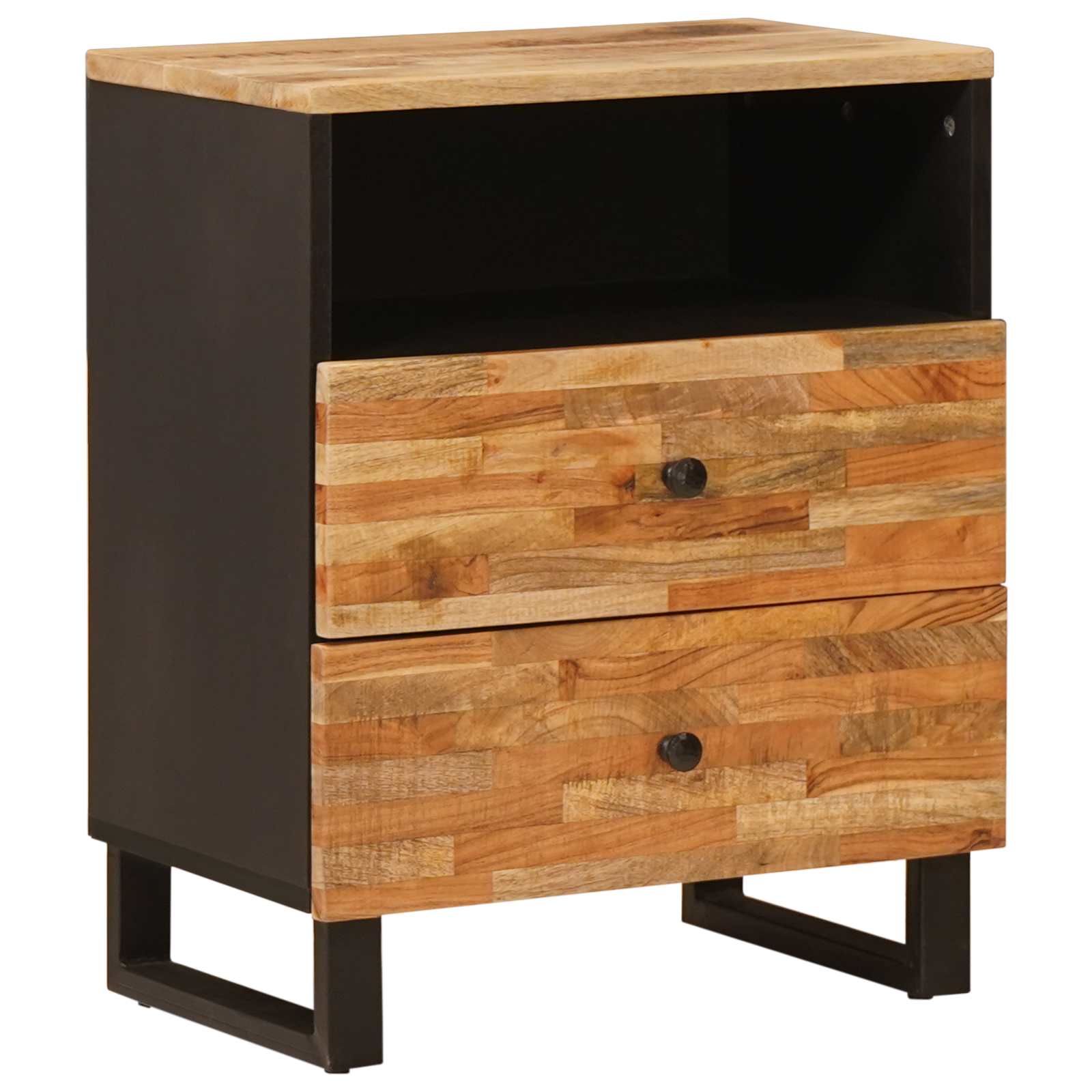 Lovos spintelė Ruda 58 x 36.5 x 21 cm Kietas mango medis
