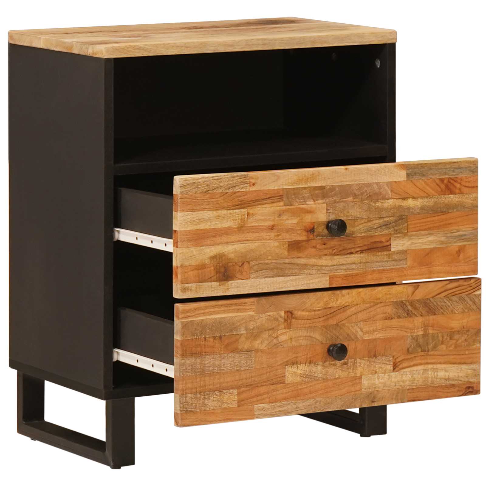 Lovos spintelė Ruda 58 x 36.5 x 21 cm Kietas mango medis