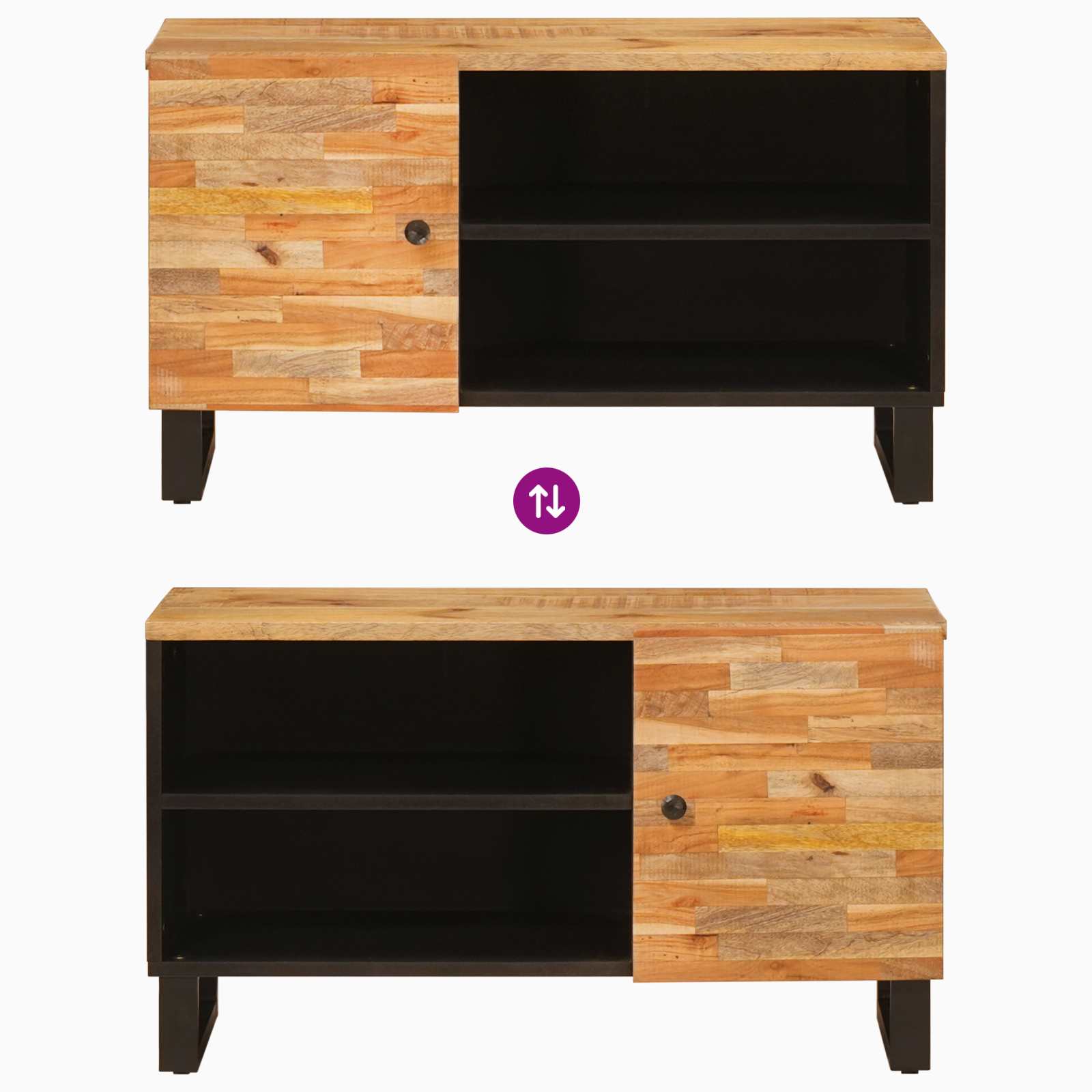 TV Cabinet with Shelf Brown 80 x 31.5 x 46 cm