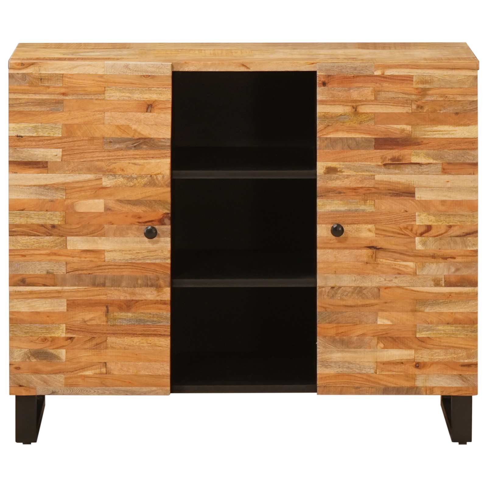 Sānu skapītis Brūns 90 x 33,5 x 75 cm Masīvs mango koks