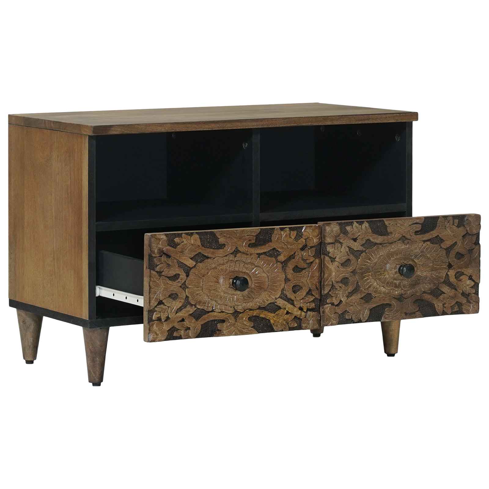TV skapītis ar uzglabāšanas vietu Brūns 70 x 33,5 x 46 cm