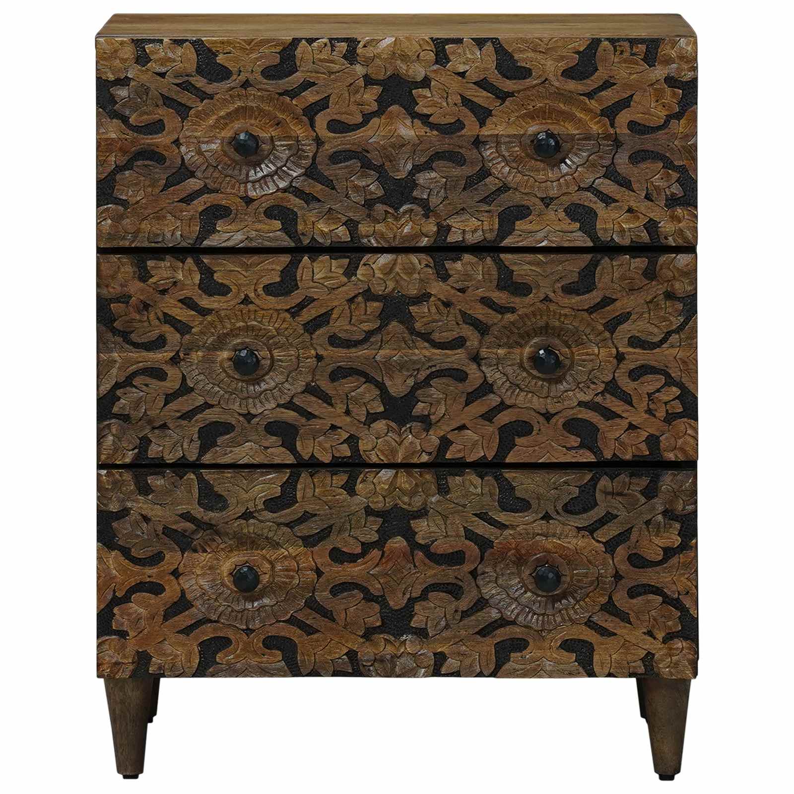 Uzglabāšanas kumode brūna 60 x 33,5 x 75 cm masīvs mango koks