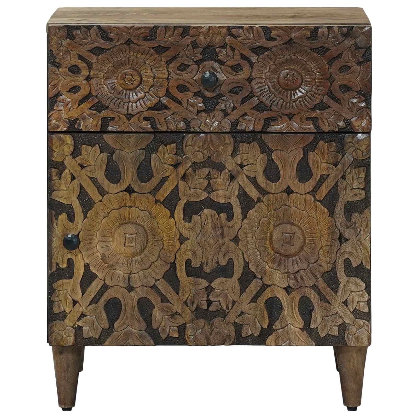 Lovos spintelė Ruda 50 x 33 x 60 cm Kietas mango medis