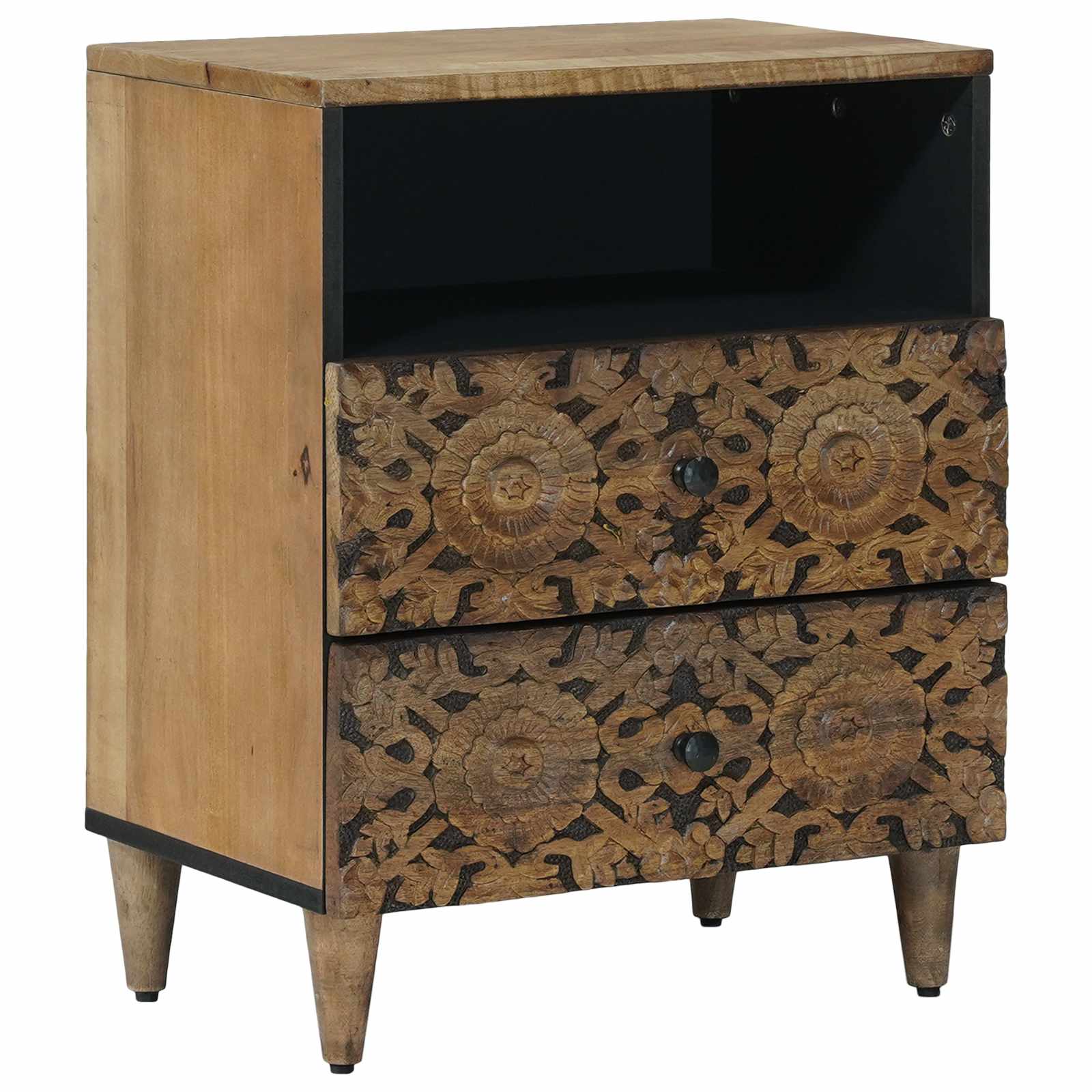 Lovos spintelė Ruda 50 x 33 x 60 cm Kietas mango medis