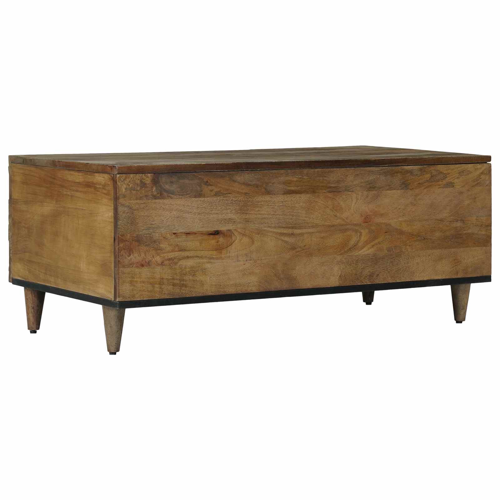 Kafijas galdiņš Brūns 100 x 54 x 40 cm Mangu masīvkoks