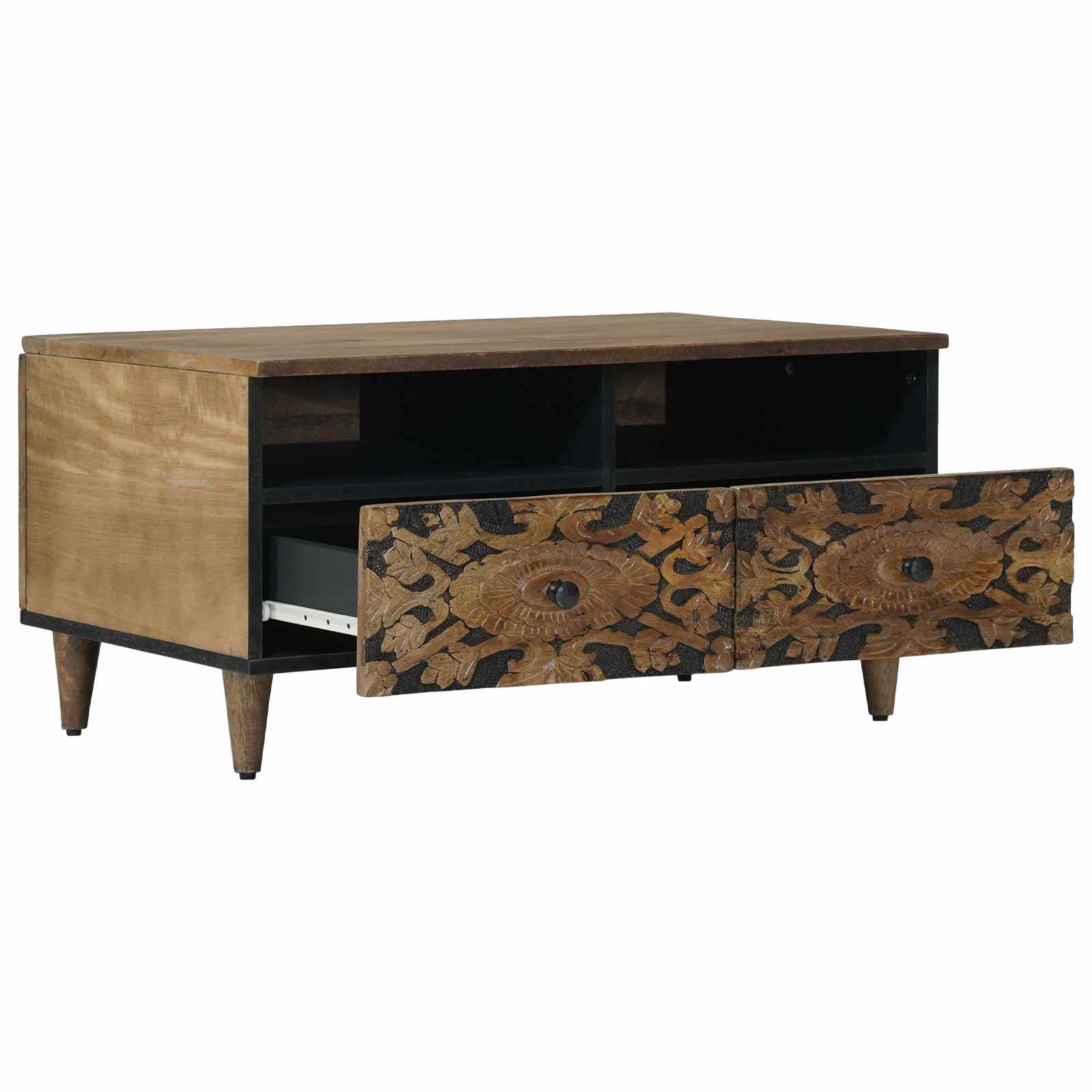Galda kafijas brūns 80 x 54 x 40 cm Masīvs mango koks