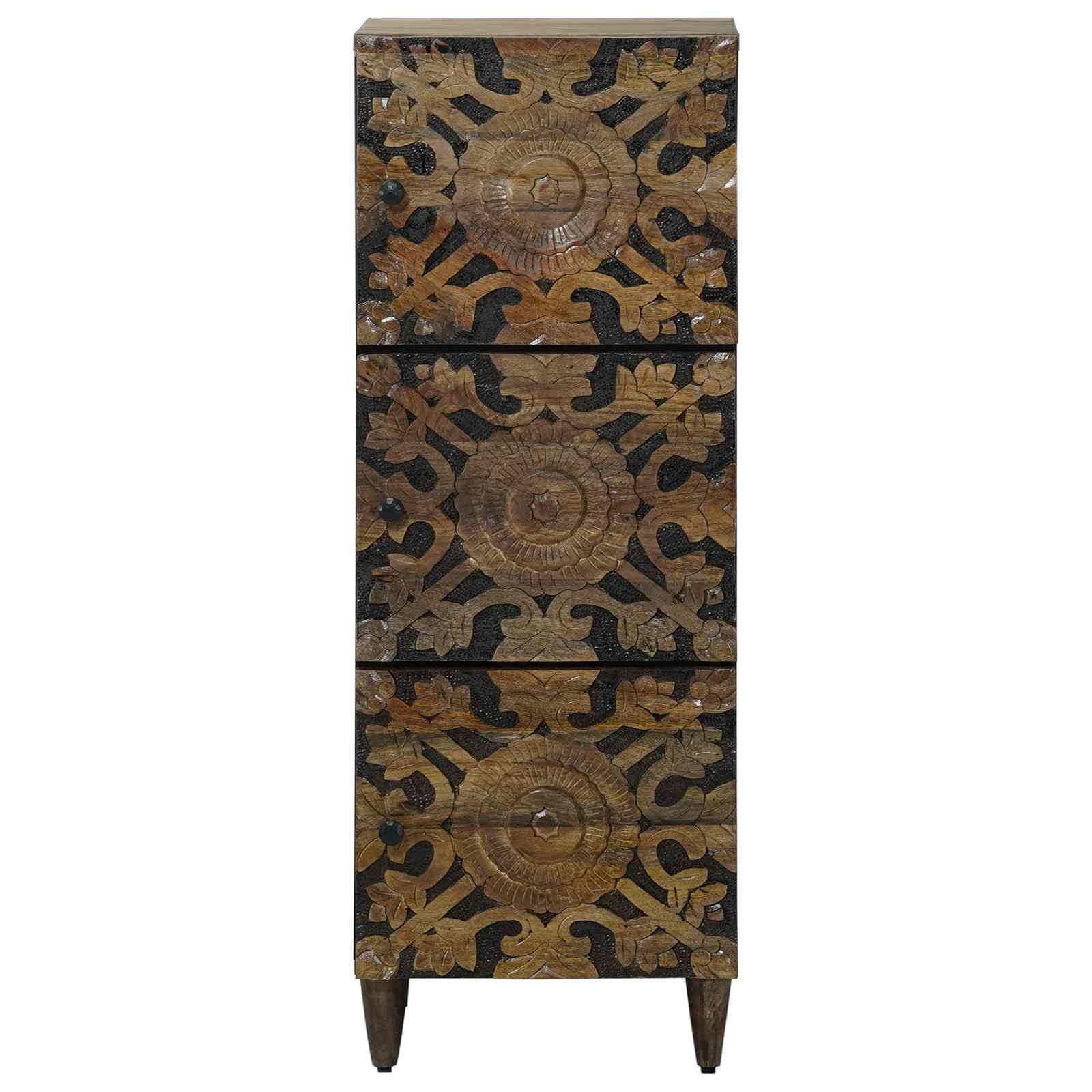 Aukšta lenta Ruda 40 x 33,5 x 110 cm Kietas mango medis