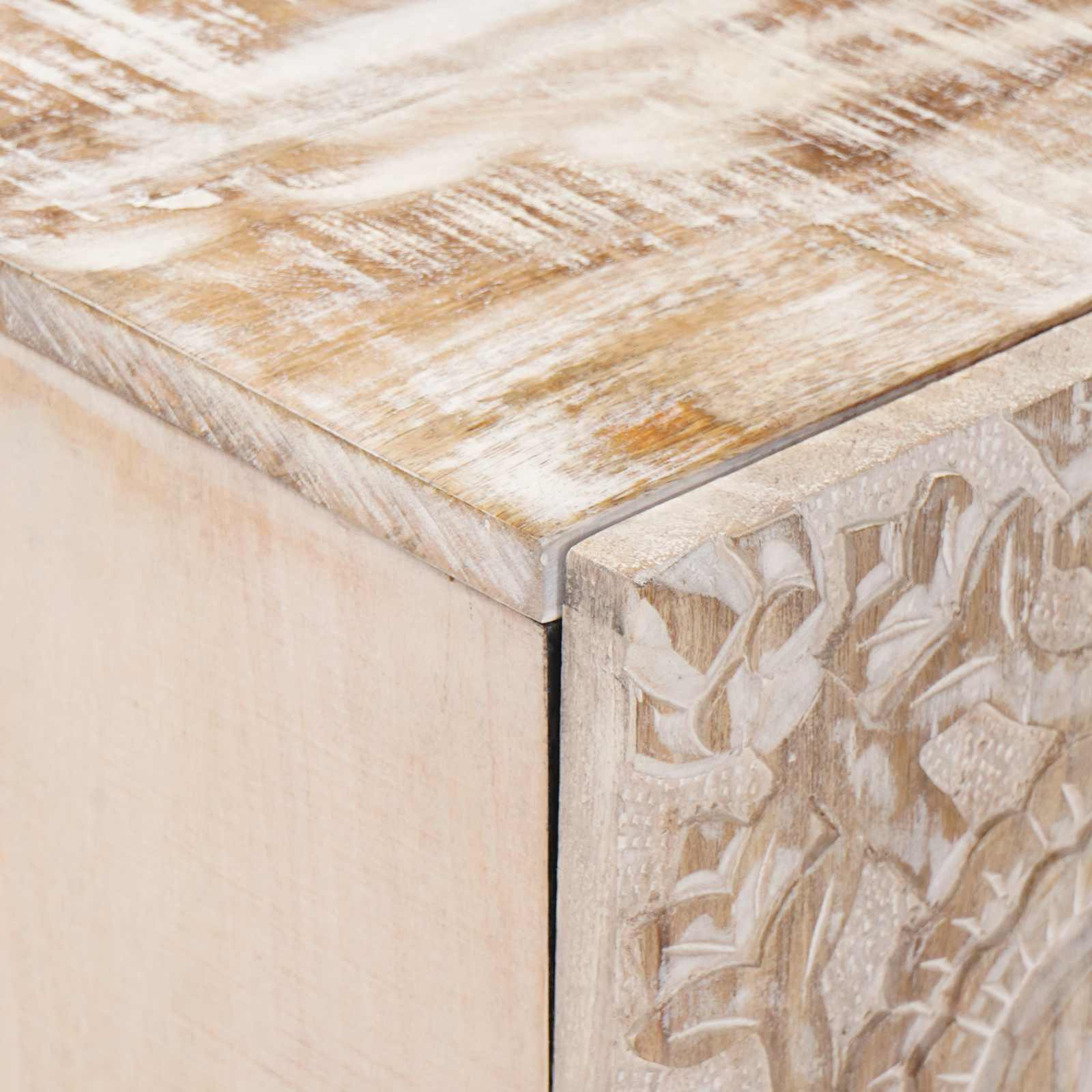 TV cabinet with storage White 105 x 33.5 x 46 cm