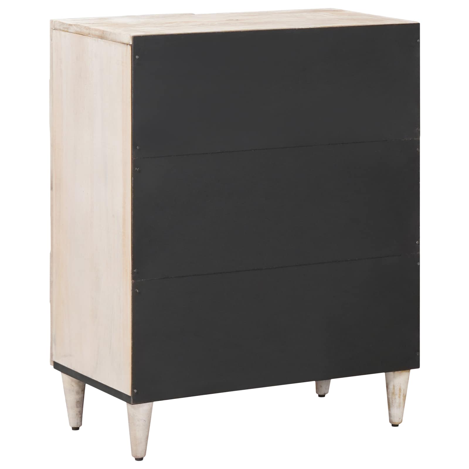 Sandėliavimo komodas Balta 60 x 33,5 x 75 cm Kietas mango medis