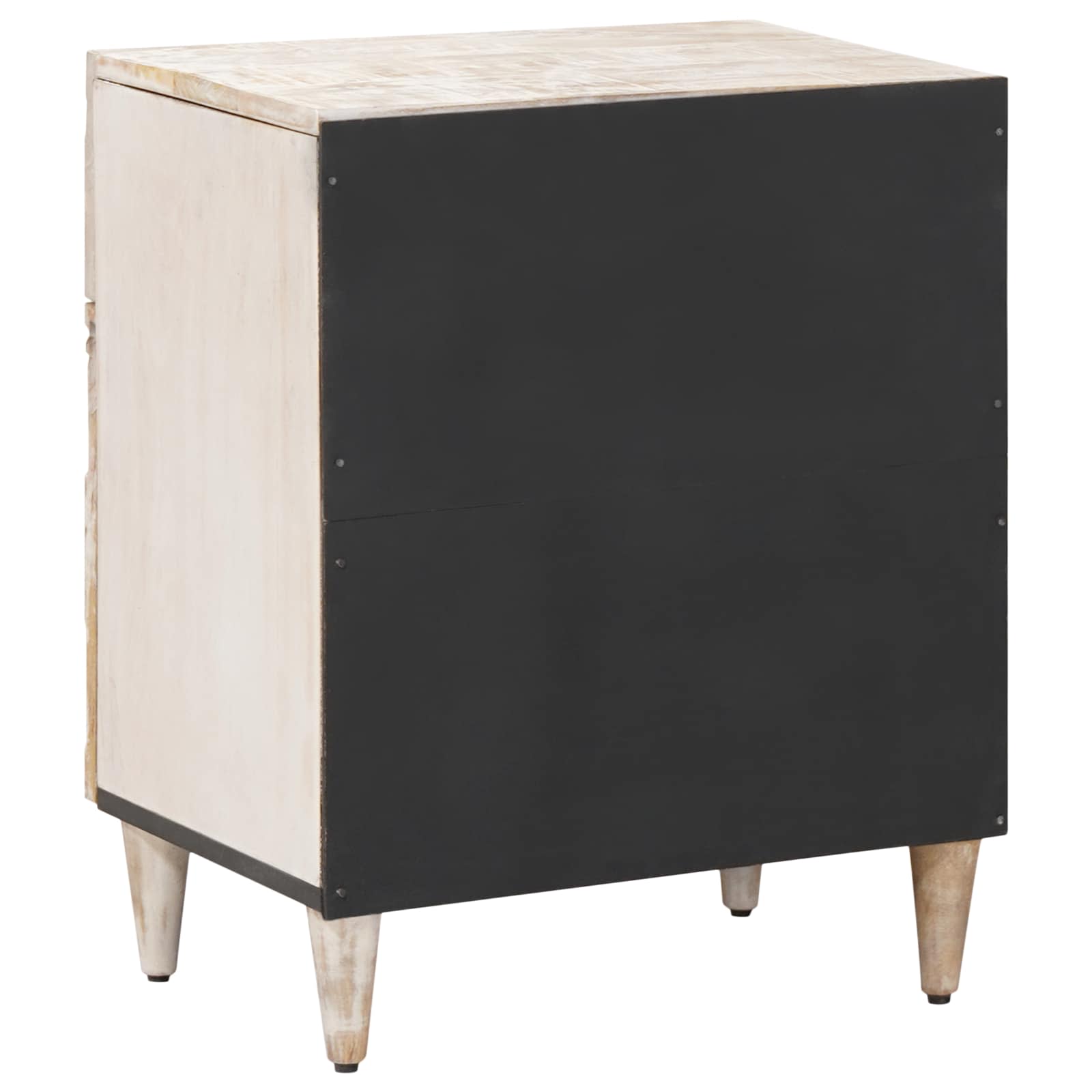 Lovos spintelė Balta 50 x 33 x 60 cm Kietas mango medis