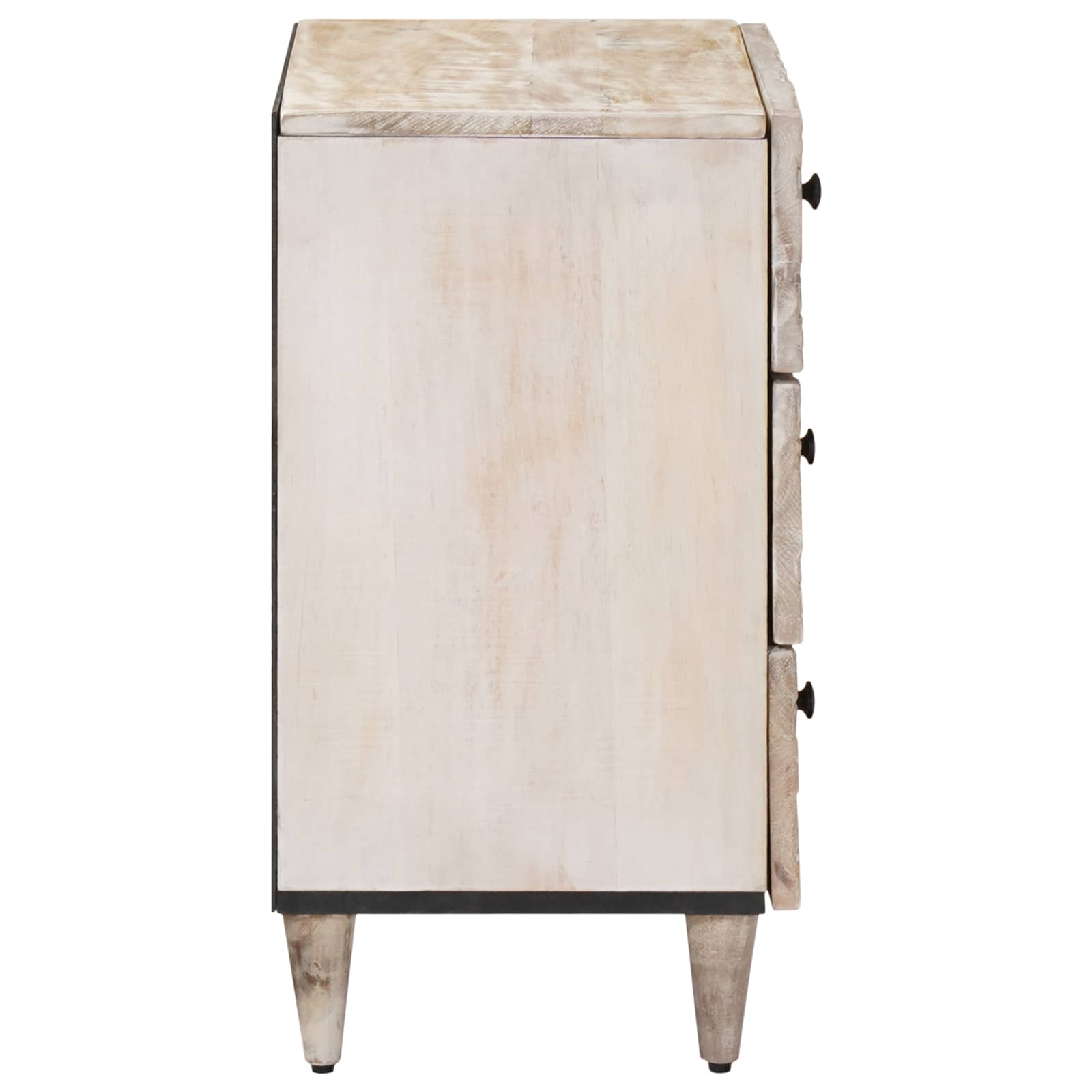 Lovos spintelė Balta 50 x 33 x 60 cm Kietas mango medis