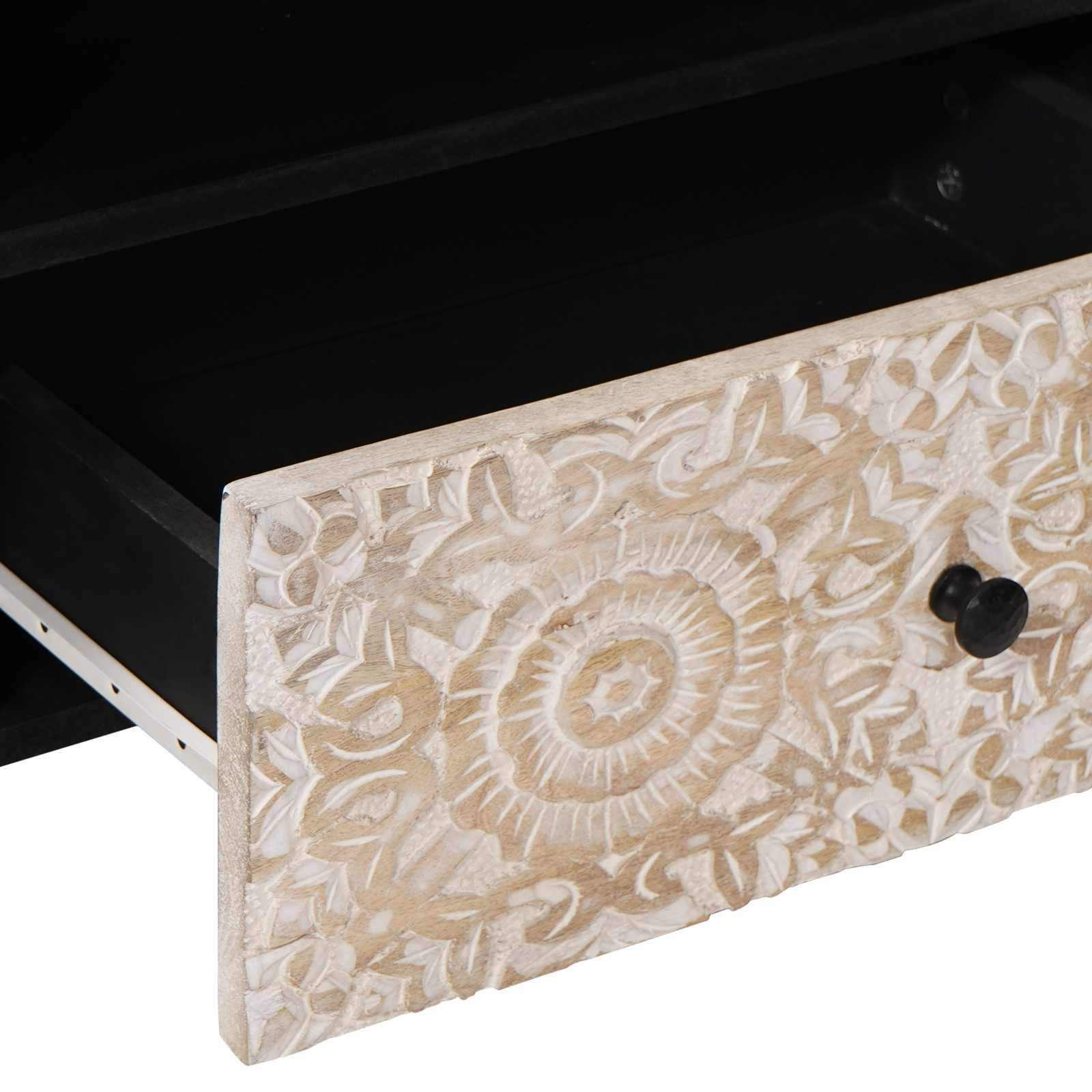 TV skapītis ar atvilktnēm Balts 80 x 33,5 x 46 cm