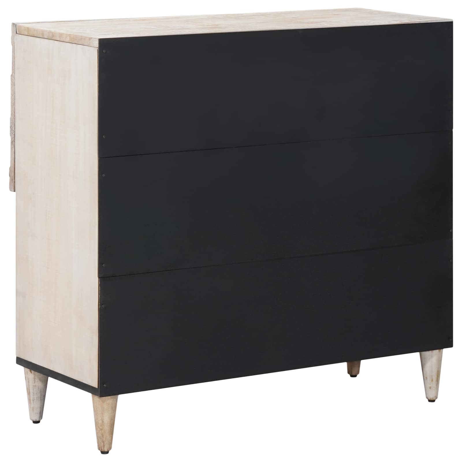Kabalas ar glabātuvi Balts 80 x 33,5 x 75 cm Ciets mango koks
