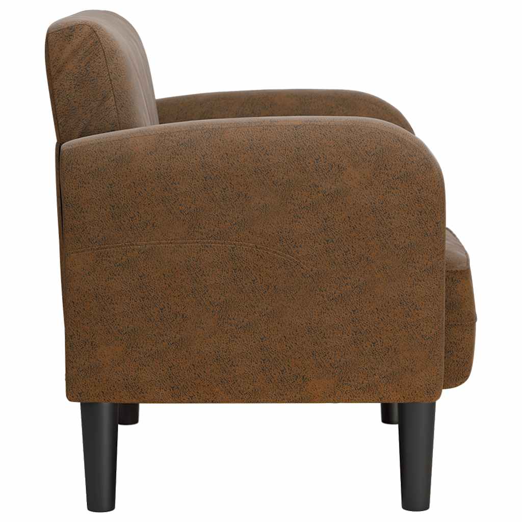 Armchair, brown, 54cm, artificial leather