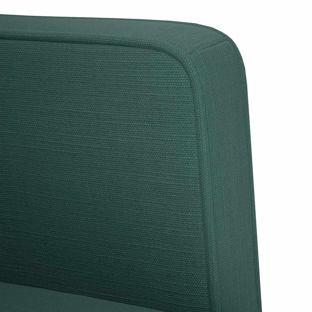 Sofa-kėdė su porankiais, tamsiai žalia, 53 cm, audinys
