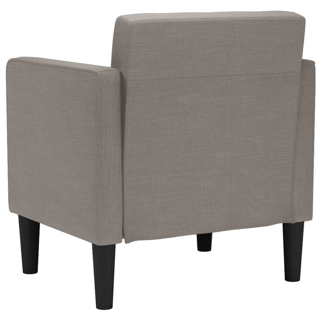 Sofa-kėdė su porankiais, pilkai ruda, 53 cm, audinys