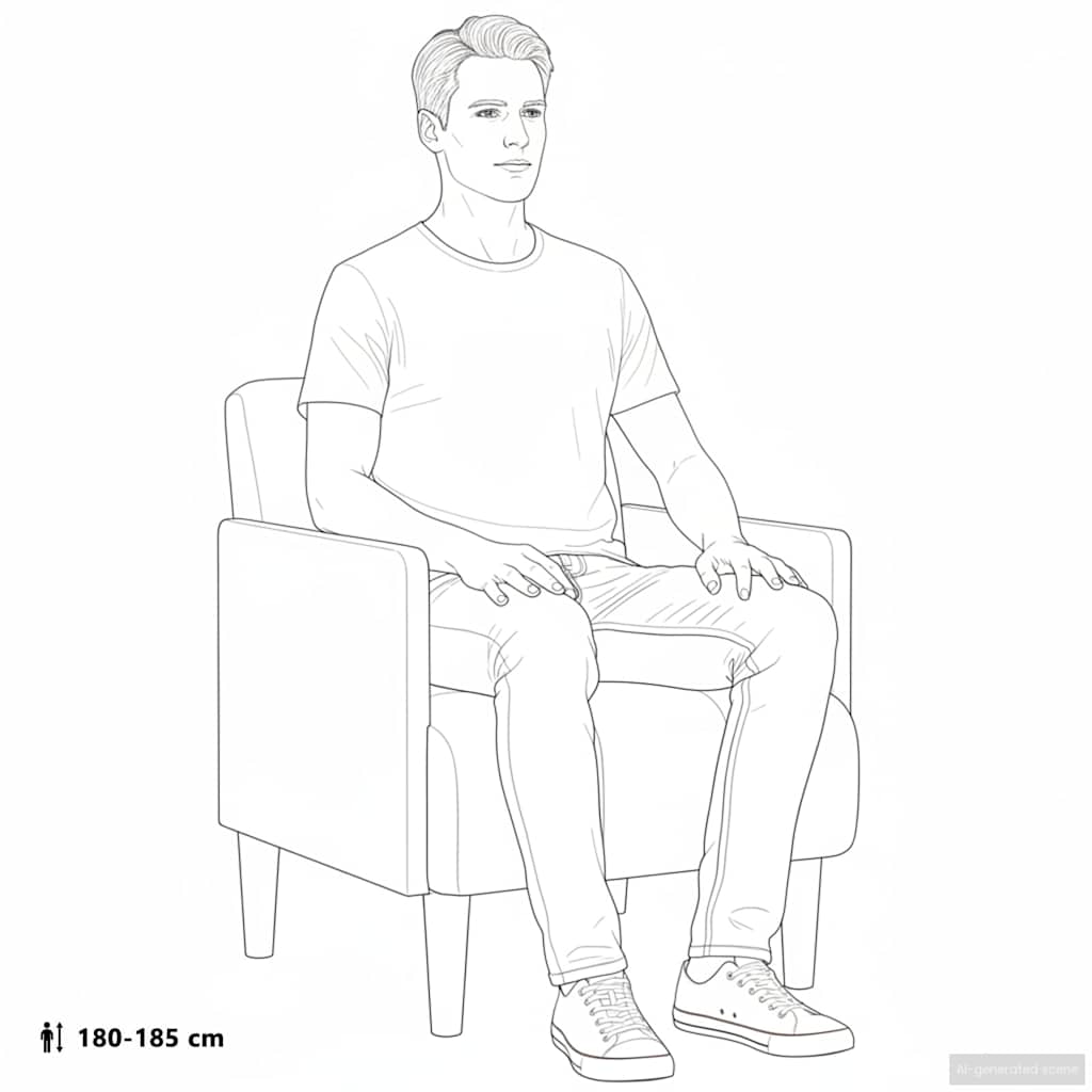 Sofa-kėdė su porankiais, ruda, 55 cm, aksominė