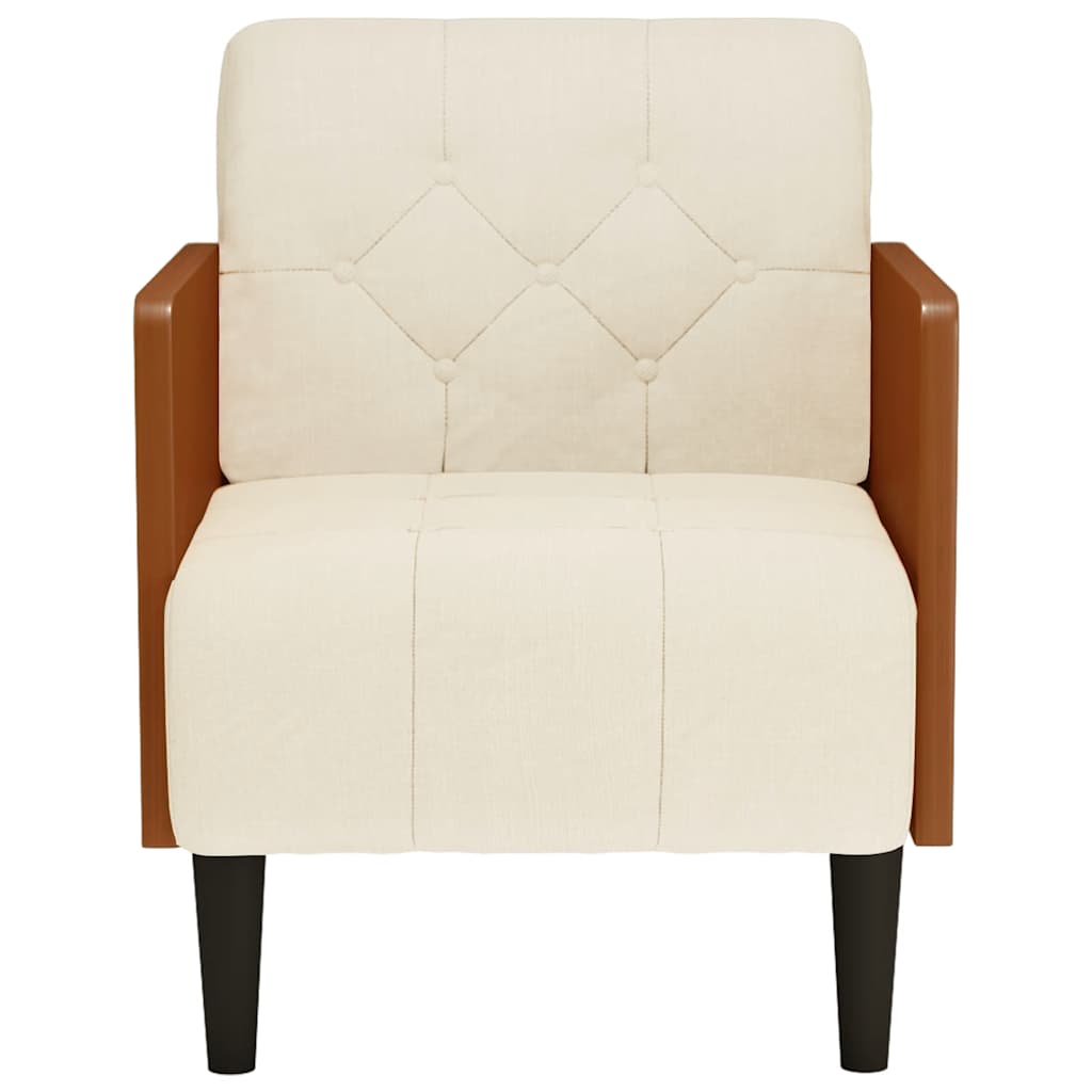 Sofa-kėdė su porankiais, 55 cm, linas